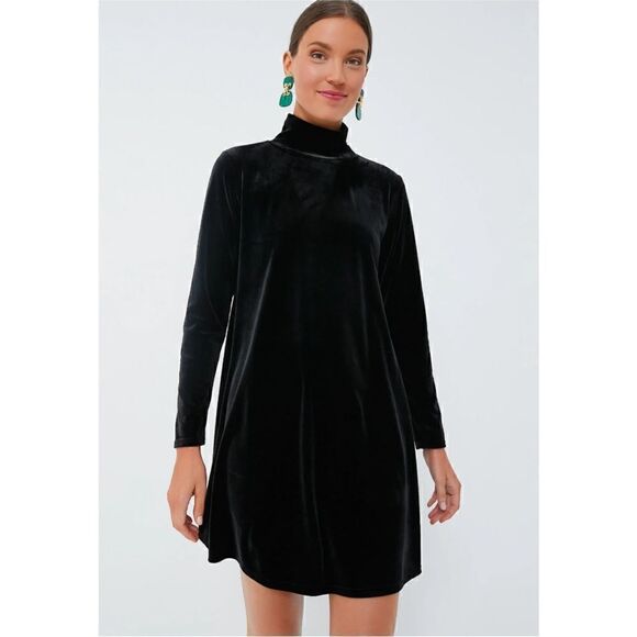 NEW Pomander Place Tuckernuck Black Velvet Mottershead Dress - Picture 3 of 10